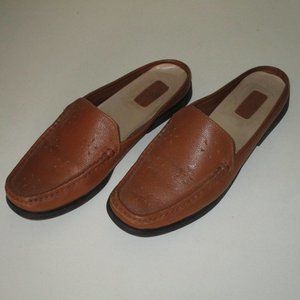 Duck Head Womens Tan Leather Driving Moccasin Slip-on Loafer Shoe - Size 8M